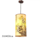 GobekUsa Antique Wood Pendant Lights for Dining Room, LED Living Room Decor Lighting Fixtures