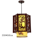 GobekUsa Antique Wood Pendant Lights for Dining Room, LED Living Room Decor Lighting Fixtures