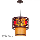GobekUsa Antique Wood Pendant Lights for Dining Room, LED Living Room Decor Lighting Fixtures