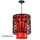 GobekUsa Antique Wood Pendant Lights for Dining Room, LED Living Room Decor Lighting Fixtures