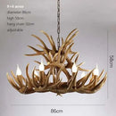 GobekUsa Antler Chandelier: Resin Deer Horn Pendant Lighting for Home, Restaurant, Hotel