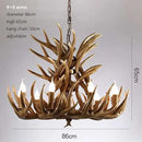 GobekUsa Antler Chandelier: Resin Deer Horn Pendant Lighting for Home, Restaurant, Hotel
