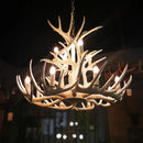 GobekUsa Antler Chandelier: Resin Deer Horn Pendant Lighting for Home, Restaurant, Hotel