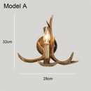 GobekUsa Antler Chandelier: Resin Deer Horn Pendant Lighting for Home, Restaurant, Hotel