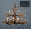 GobekUsa Antler Chandelier: Resin Deer Horn Pendant Lighting for Home, Restaurant, Hotel