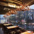 GobekUsa Antler Pendant Chandelier for Home Decor and Lighting, Industrial Style Deer Horn Fixture