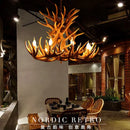 GobekUsa Antler Pendant Chandelier for Home Decor and Lighting, Industrial Style Deer Horn Fixture