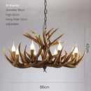 GobekUsa Antler Pendant Chandelier for Home Decor and Lighting, Industrial Style Deer Horn Fixture