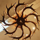 GobekUsa Antler Pendant Chandelier for Living Room Decor - 6 Arms Deer Horn Hanging Lamp