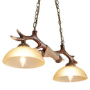GobekUsa Antler Resin Chandelier: Nordic Pendant Light for Living/Dining Room, Bar, Cafe