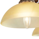 GobekUsa Antler Resin Chandelier: Nordic Pendant Light for Living/Dining Room, Bar, Cafe