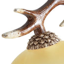 GobekUsa Antler Resin Chandelier: Nordic Pendant Light for Living/Dining Room, Bar, Cafe