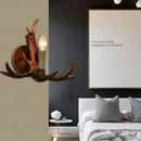 GobekUsa Antler Resin Wall Lamp for Living Room Corridor Restaurant Hotel Bar