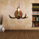 GobekUsa Antler Resin Wall Lamp for Living Room Corridor Restaurant Hotel Bar