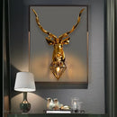 GobekUsa Antlers LED Wall Light: Modern Bedroom Deer Wall Sconce, Retro Living Room Luminaire