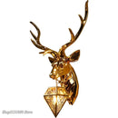 GobekUsa Antlers LED Wall Light: Modern Bedroom Deer Wall Sconce, Retro Living Room Luminaire