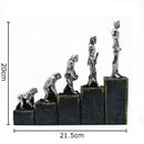 GobekUsa Ape Man Evolution Sculpture Resin Artwork Decor Ornaments Model Statue