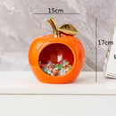 GobekUsa Apple Hollow Golden Ceramic Art Crafts Candy Jar Storage Home Decor