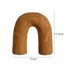 GobekUsa Arc Ceramic Vase Geometric Abstract Home Decor Flower Arrangement Accessory