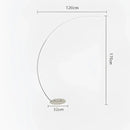 GobekUsa Arc LED Floor Lamp with Remote Control - Nordic Minimalist Design
