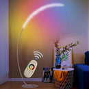 GobekUsa Arc LED Floor Lamp with Remote Control - Nordic Minimalist Design