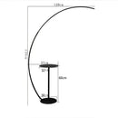 GobekUsa Arc LED Floor Lamp with Remote Control - Nordic Minimalist Design