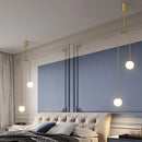 GobekUsa Arc Line Chandelier: Nordic Suspension Pendant for Living Dining Room Kitchen
