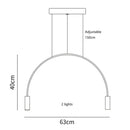 GobekUsa Arc Pendant Light Chandelier - LED Suspension Lamp for Kitchen Island