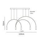 GobekUsa Arc Pendant Light Chandelier - LED Suspension Lamp for Kitchen Island