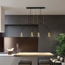 GobekUsa Arc Pendant Light Chandelier - LED Suspension Lamp for Kitchen Island