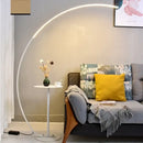 GobekUsa Arc Shape LED Floor Lamp with Remote Control for Modern Living Room Decor