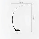 GobekUsa Arc Shape LED Floor Lamp with Remote Control for Modern Living Room Decor