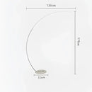 GobekUsa Arc Shape LED Floor Lamp with Remote Control for Modern Living Room Decor