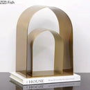 GobekUsa Arches Geometry Desk Decoration - Modern Sculpture Craft for Room Aesthetics