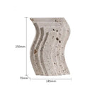 GobekUsa Archway Shape Travertine Sculpture Figurine Statue for Home Decor