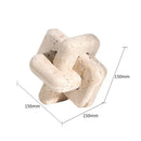 GobekUsa Archway Shape Travertine Sculpture Figurine Statue for Home Decor