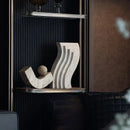 GobekUsa Archway Shape Travertine Sculpture Figurine Statue for Home Decor