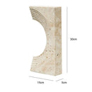 GobekUsa Archway Shape Travertine Sculpture Figurine Statue for Home Decor