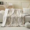 GobekUsa Arctic Velvet Faux Rabbit Throw Blanket | Cozy, Warm, & Luxurious Comfort Blanket