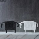 Armored warhorse resin black & white sheep – bedroom desk decoration by Decorbites