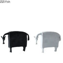 Armored warhorse resin black & white sheep – bedroom desk decoration by Decorbites