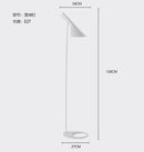 GobekUsa Arne Jacobsen Corner Floor Lamp Black White LED Modern Living Room Decor