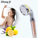 Clear chrome aroma shower head bathroom vitamin filtration vitamin scent by Decorbites