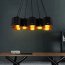 GobekUsa Art Deco Black Metal Honeycomb Island Ceiling Light for Dining Room
