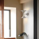 GobekUsa Art Deco Chrome Horn Wall Lights for Bedroom Living Room Indoor Lighting