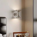 GobekUsa Art Deco Chrome Horn Wall Lights for Bedroom Living Room Indoor Lighting