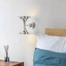 GobekUsa Art Deco Chrome Horn Wall Lights for Bedroom Living Room Indoor Lighting