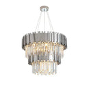 GobekUsa Art Deco Crystal LED Chandelier - 4 Tier Gold Silver Designer Lighting