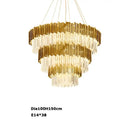 GobekUsa Art Deco Crystal LED Chandelier - 4 Tier Gold Silver Designer Lighting