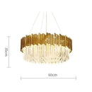 GobekUsa Art Deco Crystal LED Chandelier - 4 Tier Gold Silver Designer Lighting